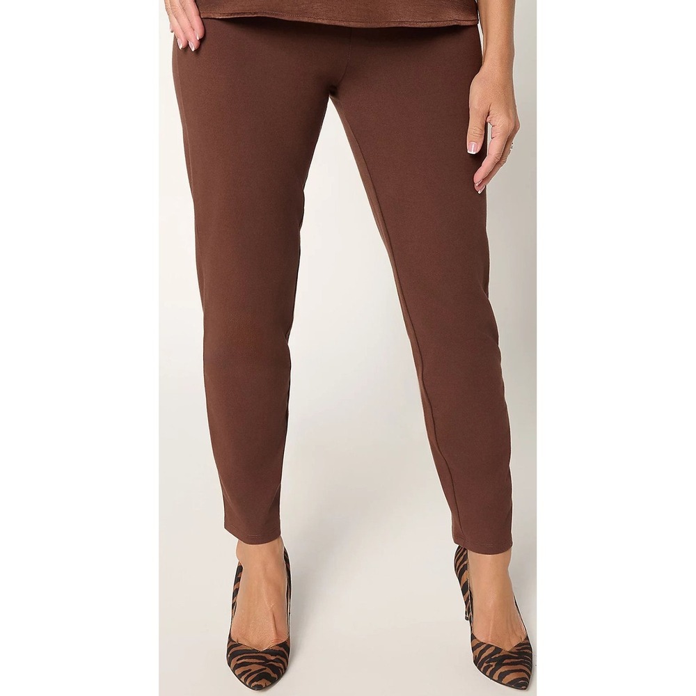 Women with Control Slim Leg Pants - Dark Roast (Brown) - Size XXS Petite